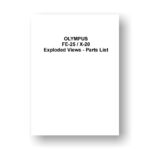 Olympus FE-25 Parts List Download | X-20 