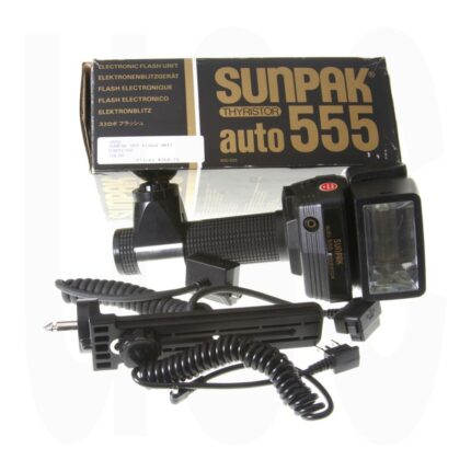 Sunpak Auto 555 Flash Kit | Pro Handle Mount Flash Unit